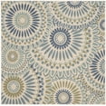 thumbnail image 1 of SAFAVIEH Veranda Petra Geometric Indoor/Outdoor Area Rug, Cream/Green, 8' x 8' Square, 1 of 7