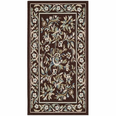 DII Gray Floral Outdoor Rug 5 Ft Round - Walmart.com