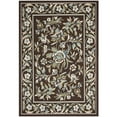 thumbnail image 1 of SAFAVIEH Veranda Tollan Floral Indoor/Outdoor Area Rug, 4' x 5'7", Chocolate/Aqua, 1 of 10