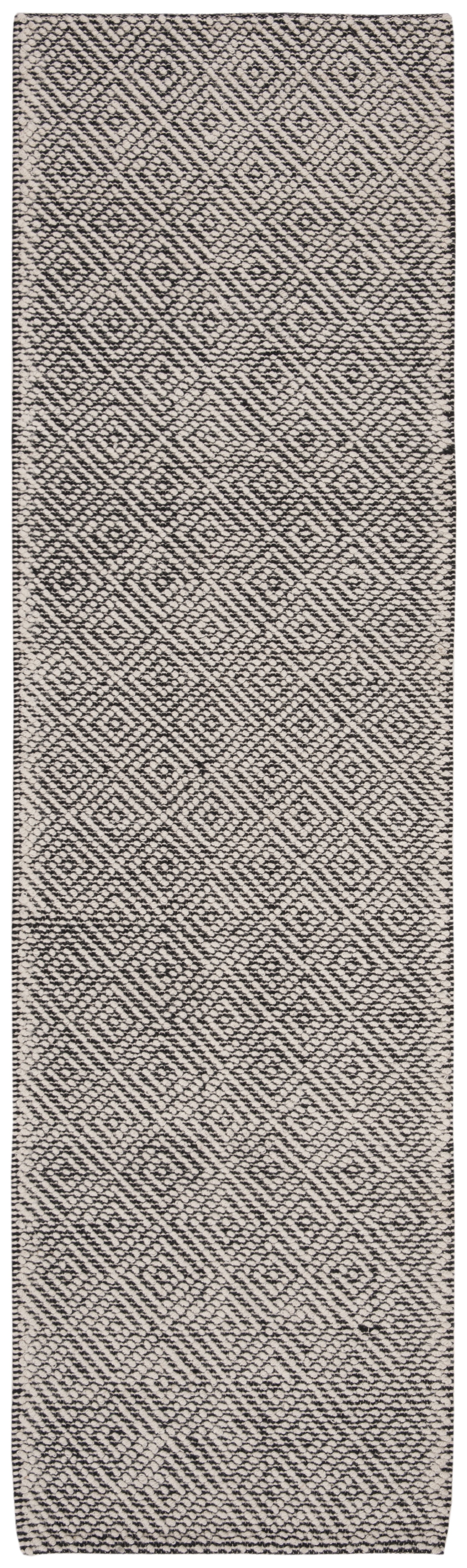 SAFAVIEH Vermont Catrine Geometric Wool Runner Rug, Ivory/Black, 2'3" x 6'