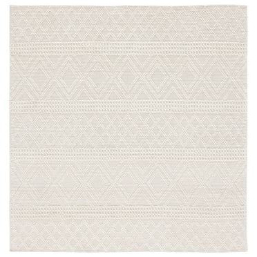 SAFAVIEH Vermont Chelsea Striped Area Rug, 4' x 4' Square, Ivory
