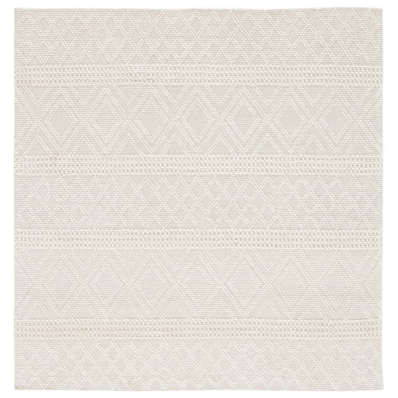 SAFAVIEH Vermont Chelsea Striped Area Rug, 6' x 6' Square, Ivory