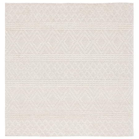 SAFAVIEH Vermont Chelsea Striped Area Rug, 8' x 8' Square, Ivory