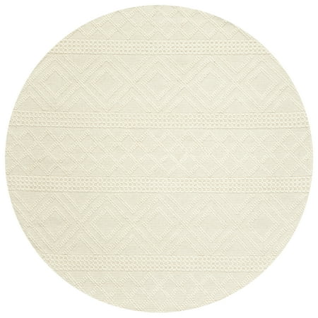 SAFAVIEH Vermont Chelsea Striped Area Rug, Ivory, 3' x 3' Round