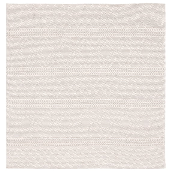 SAFAVIEH Vermont Chelsea Striped Area Rug, Ivory, 7' x 7' Square