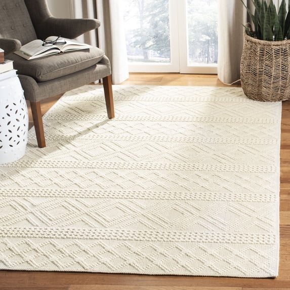 SAFAVIEH Vermont Chelsea Striped Area Rug, Ivory, 9' x 12'