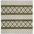 thumbnail image 1 of SAFAVIEH Vermont Chelsea Striped Area Rug, Ivory/Dark Green, 6' x 6' Square, 1 of 8