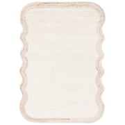 SAFAVIEH Vermont Clive Solid Area Rug, Ivory, 6' x 8'