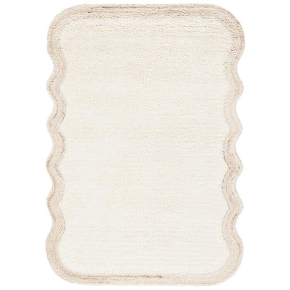 SAFAVIEH Vermont Clive Solid Area Rug, Ivory, 6' x 8'