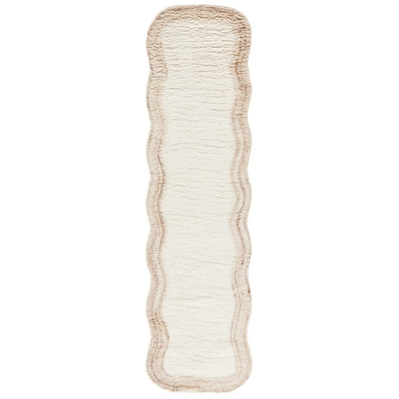 SAFAVIEH Vermont Clive Solid Runner Rug, Ivory, 2'3" x 5'