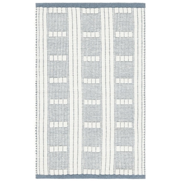 SAFAVIEH Vermont Darwin Geometric Area Rug, Blue/Ivory, 3' x 5'