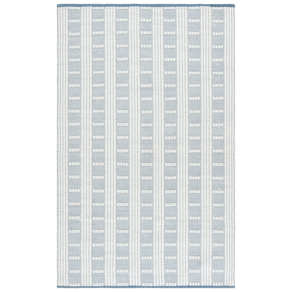 SAFAVIEH Vermont Darwin Geometric Area Rug, Blue/Ivory, 5' x 8'