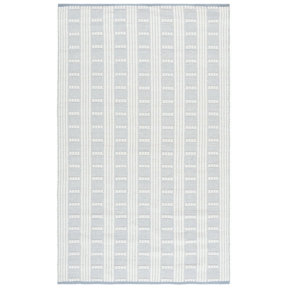SAFAVIEH Vermont Darwin Geometric Area Rug, Light Blue/Ivory, 5' x 8'