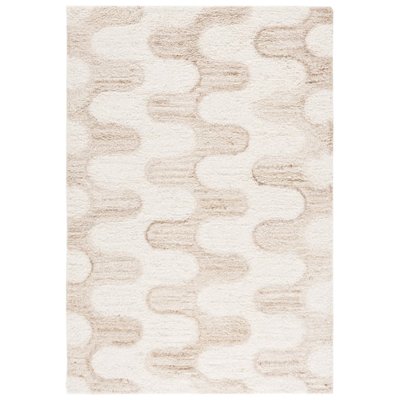 SAFAVIEH Vermont Fergal Geometric Area Rug, Ivory/Beige, 5' x 8'