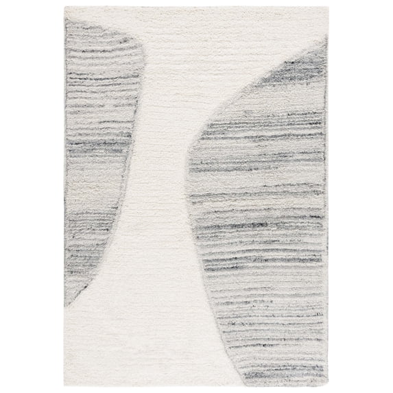 SAFAVIEH Vermont Haven Abstract Area Rug, Ivory/Grey, 5' x 8'