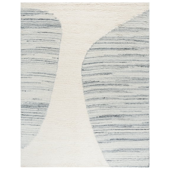 SAFAVIEH Vermont Haven Abstract Area Rug, Ivory/Grey, 8' x 10'