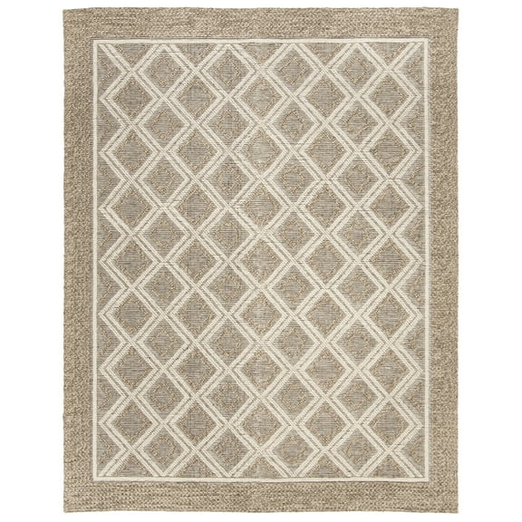 SAFAVIEH Vermont Hyde Geometric Area Rug, Beige/Ivory, 10' x 14'