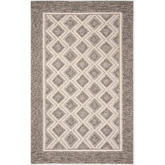 SAFAVIEH Vermont Hyde Geometric Area Rug, Grey/Ivory, 6' x 9'