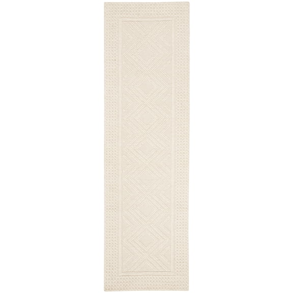SAFAVIEH Vermont Hyde Geometric Runner Rug, Ivory, 2'3" x 18'