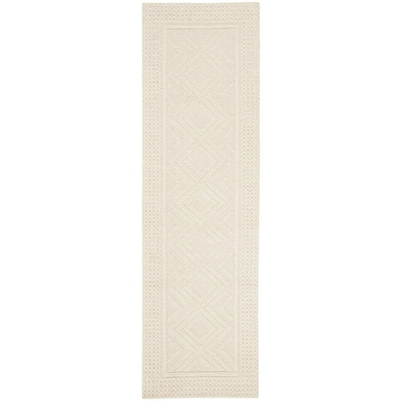 SAFAVIEH Vermont Hyde Geometric Runner Rug, Ivory, 2'3" x 8'