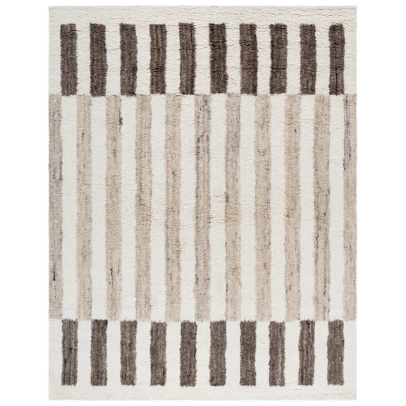 SAFAVIEH Vermont Jannine Striped Area Rug, Ivory/Grey, 8' x 10'