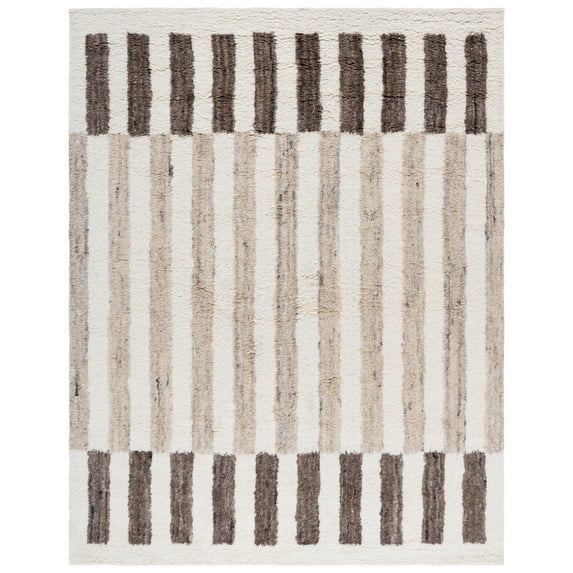 SAFAVIEH Vermont Jannine Striped Area Rug, Ivory/Grey, 8' x 10'