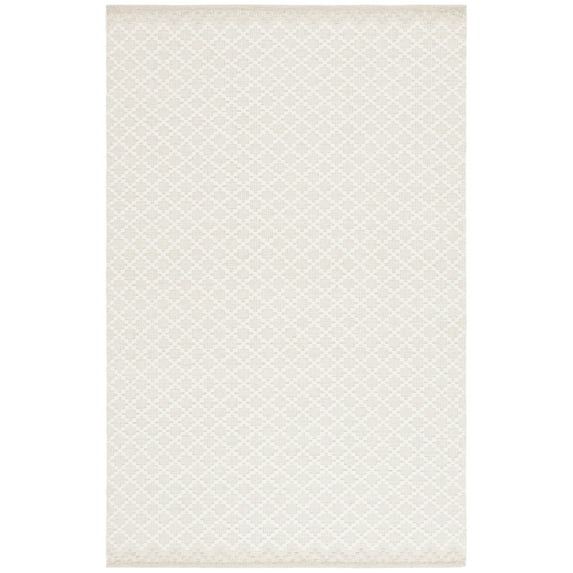 SAFAVIEH Vermont Jilliean Diamond Quatrefoil Area Rug, Beige/Ivory, 4' x 6'