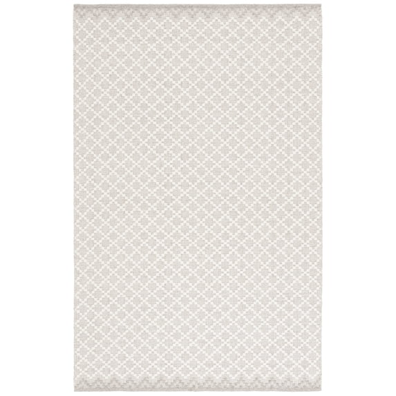 SAFAVIEH Vermont Jilliean Diamond Quatrefoil Area Rug, Gray/Ivory, 5' x 8'