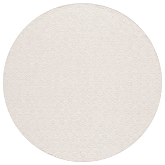 SAFAVIEH Vermont Jilliean Diamond Quatrefoil Area Rug, Ivory, 6' x 6' Round