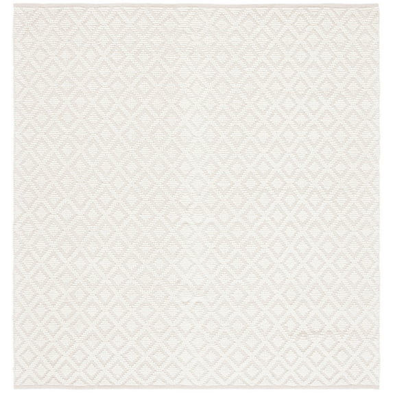 SAFAVIEH Vermont Joss Geometric Diamonds Area Rug, 4' x 4' Square, Ivory