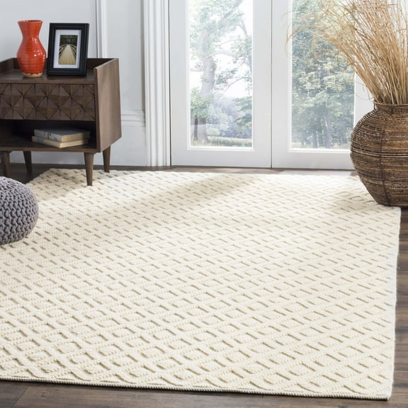 SAFAVIEH Vermont Joss Geometric Diamonds Area Rug, Ivory, 6' x 9'