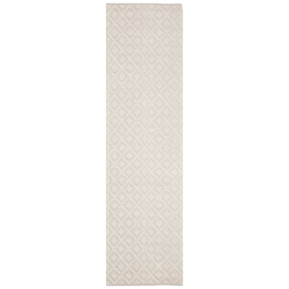 SAFAVIEH Vermont Joss Geometric Diamonds Runner Rug, Ivory, 2'3" x 20'