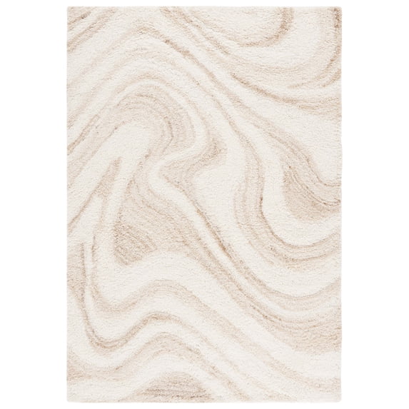 SAFAVIEH Vermont Joyce Abstract Area Rug, Ivory/Beige, 3' x 5'