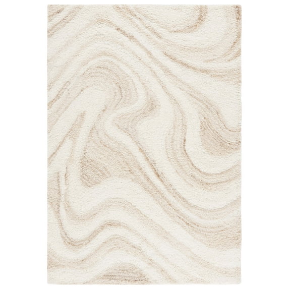 SAFAVIEH Vermont Joyce Abstract Area Rug, Ivory/Beige, 5' x 8'