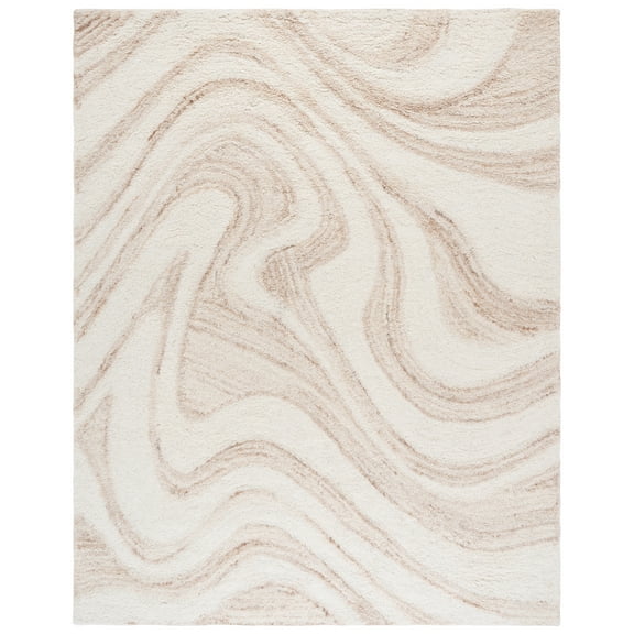 SAFAVIEH Vermont Joyce Abstract Area Rug, Ivory/Beige, 8' x 10'