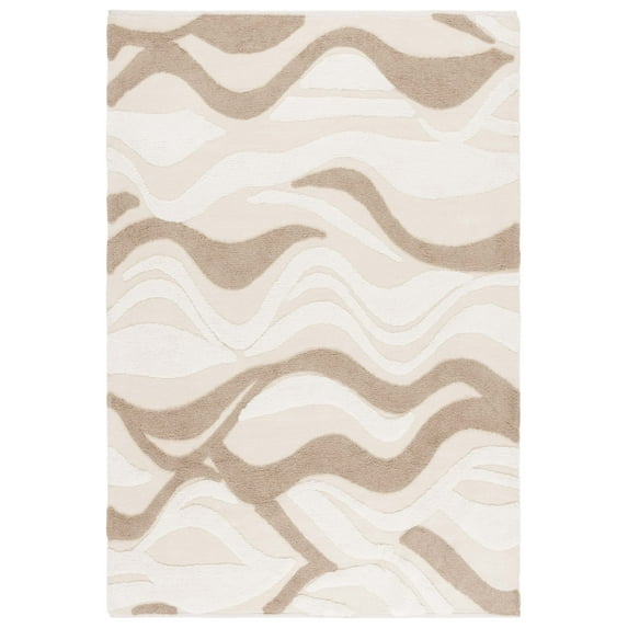 SAFAVIEH Vermont Lanford Abstract Area Rug, Ivory/Beige, 5' x 8'