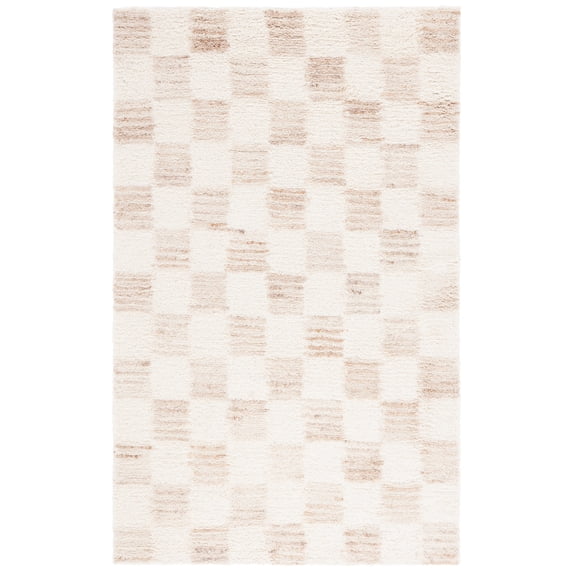 SAFAVIEH Vermont Louise Abstract Area Rug, Beige/Ivory, 5' x 8'