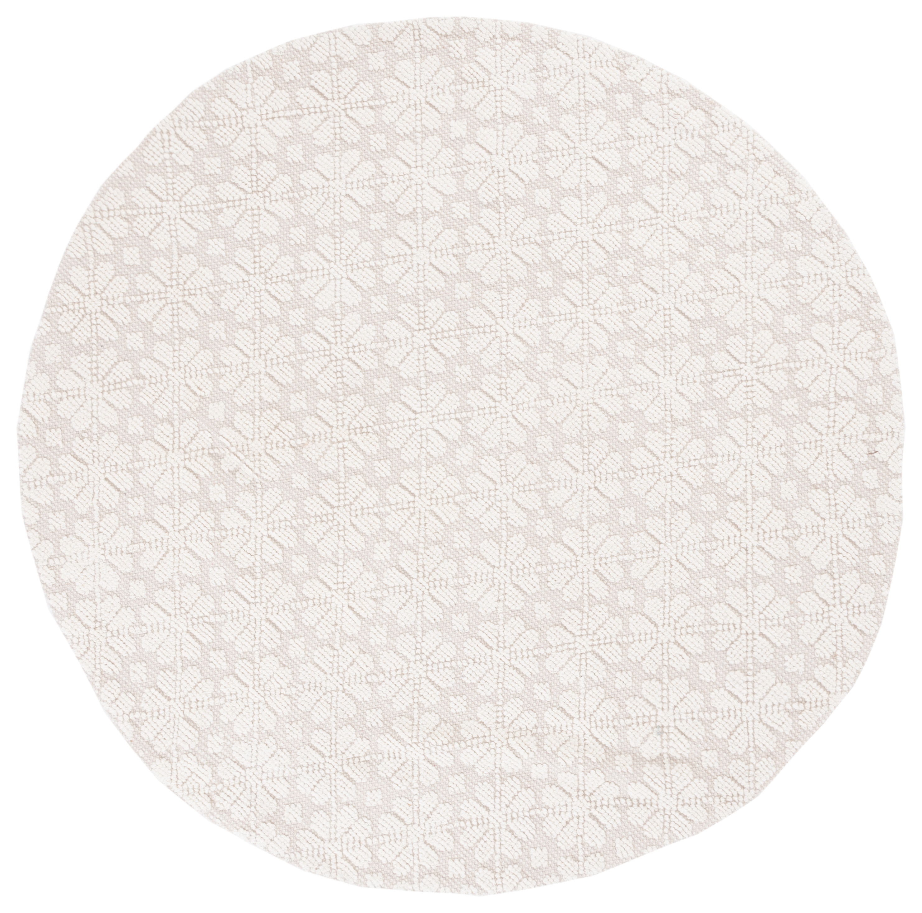 SAFAVIEH Vermont Martha Geometric Area Rug, 6' x 6' Round, Ivory