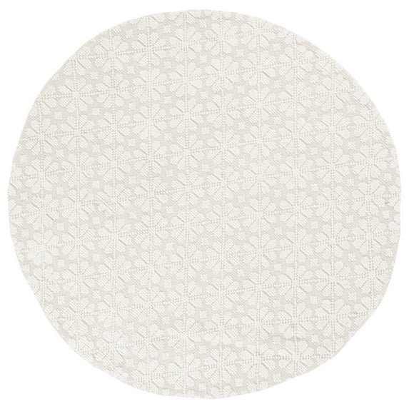 SAFAVIEH Vermont Martha Geometric Area Rug, 6' x 6' Round, Ivory