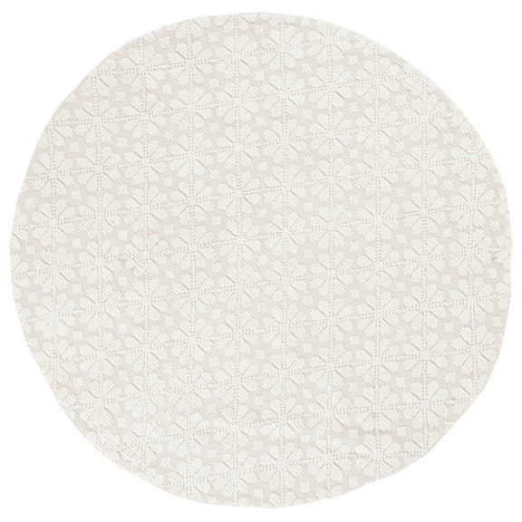 SAFAVIEH Vermont Martha Geometric Area Rug, 6' x 6' Round, Ivory