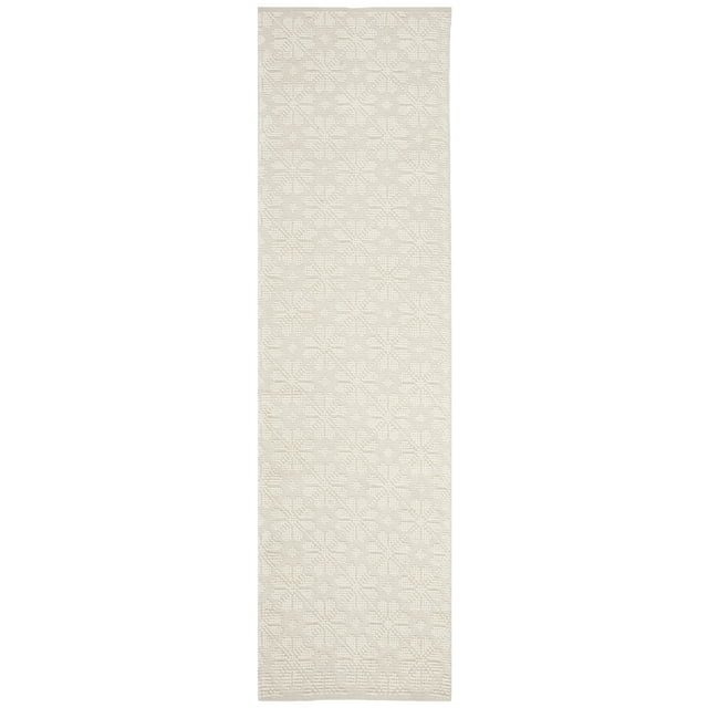 SAFAVIEH Vermont Martha Geometric Runner Rug, Ivory, 2'3" x 12'