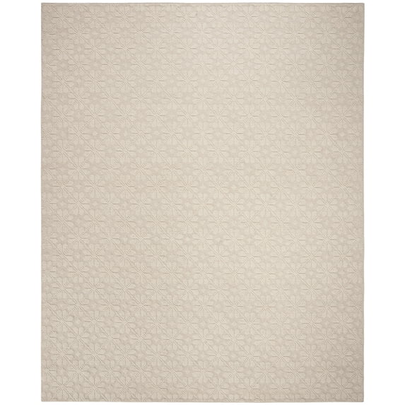 SAFAVIEH Vermont Orval Geometric Floral Wool Area Rug, Ivory, 10' x 14'