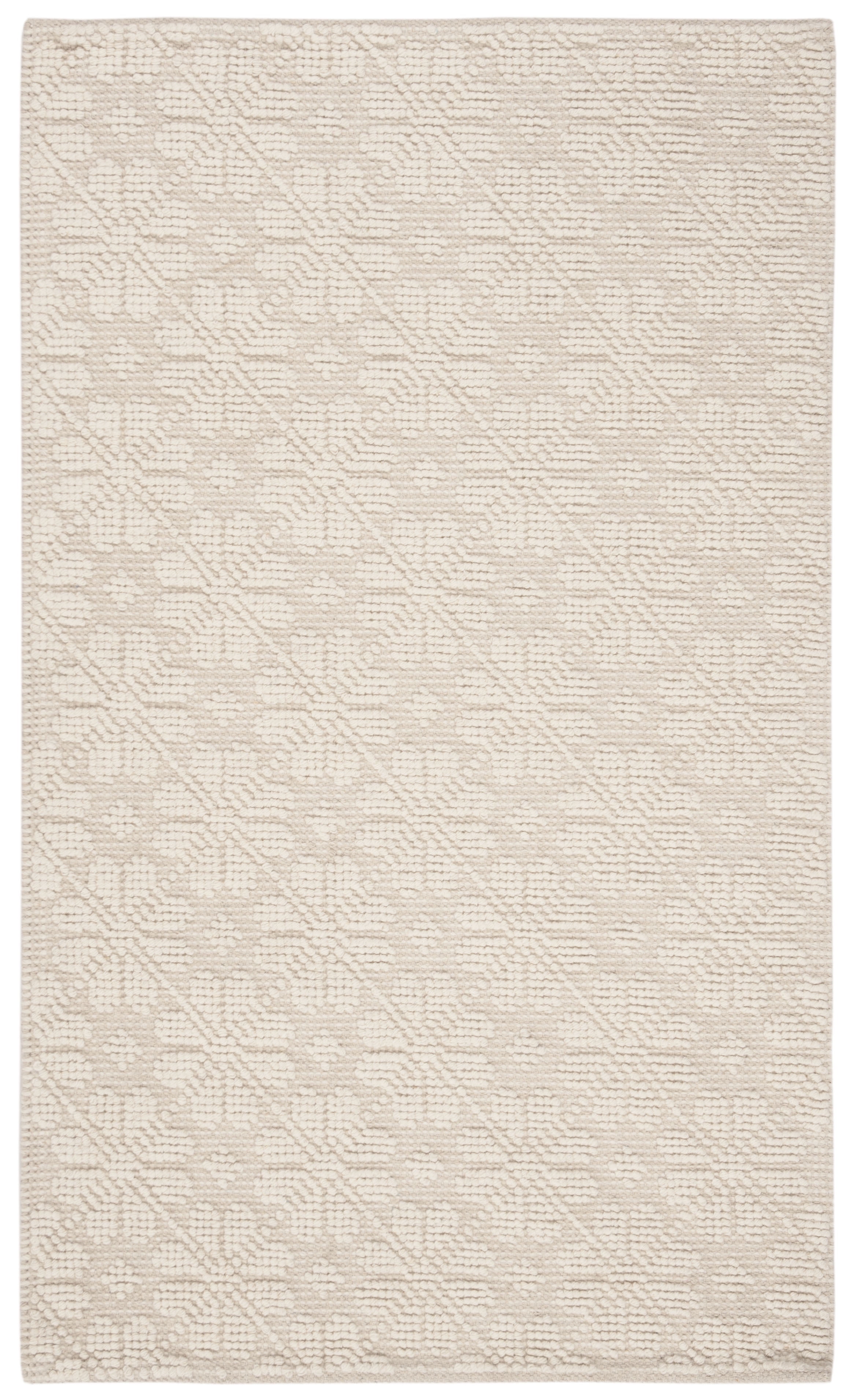 Ivory Handmade Tufted Wool and Cotton Area Rug, 2'3" x 4'