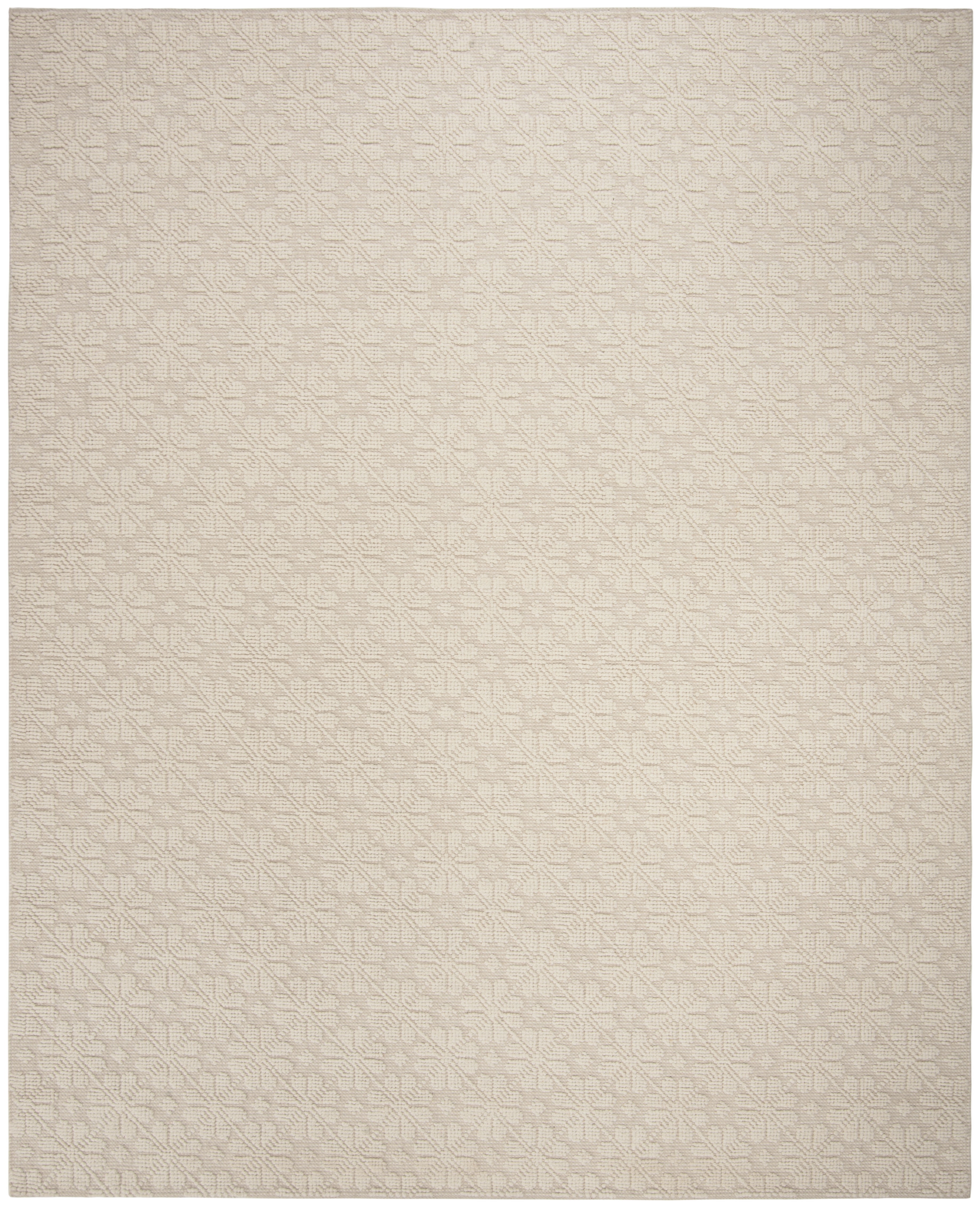 SAFAVIEH Vermont Orval Geometric Floral Wool Area Rug, Ivory, 9' x 12 ...