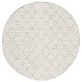 thumbnail image 1 of SAFAVIEH Vermont Orval Geometric Floral Wool Area Rug, Ivory/Grey, 6' x 6' Round, 1 of 8