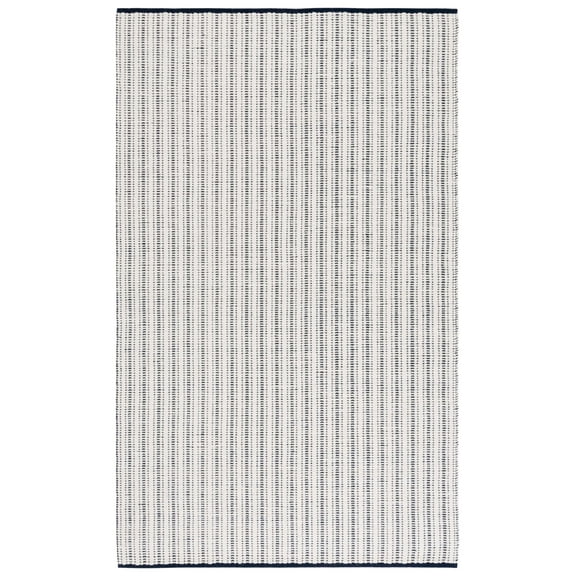 SAFAVIEH Vermont Sheldon Striped Area Rug, Navy/Ivory, 5' x 8'