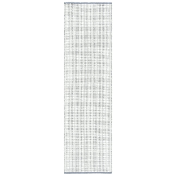 SAFAVIEH Vermont Sheldon Striped Runner Rug, Grey/Ivory, 2'3" x 8'