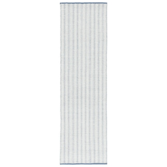SAFAVIEH Vermont Sheldon Striped Runner Rug, Light Blue, 2'3" x 8'