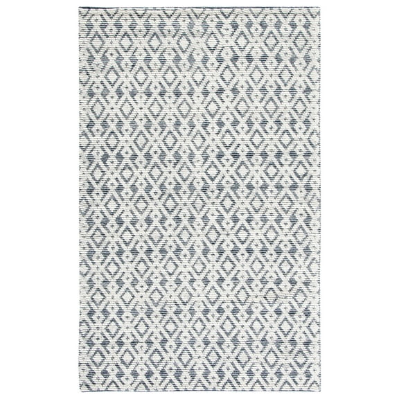 SAFAVIEH Vermont Simone Geometric Area Rug, 3' x 5', Ivory/Navy