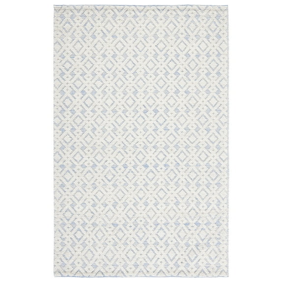 SAFAVIEH Vermont Simone Geometric Area Rug, 4' x 6', Ivory/Blue